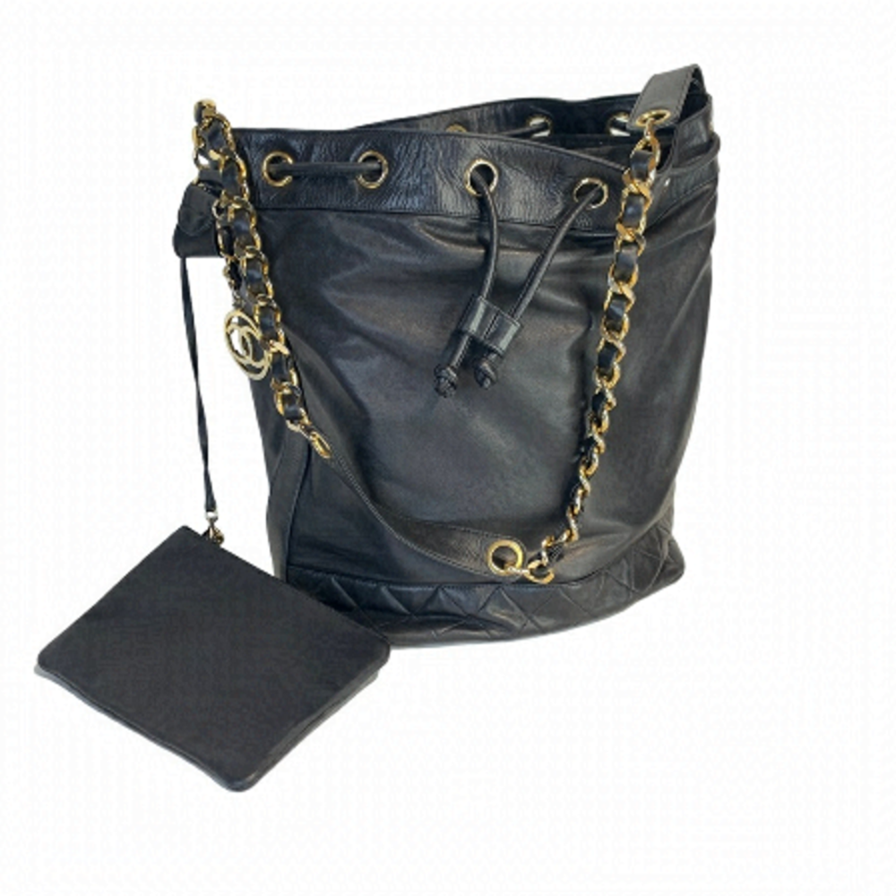 VINTAGE Chanel Bucket Bag - Picture 1 of 16